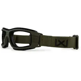 Wiley X Wiley X, Schutzbrille - Gesichtsschutz, Lynx Ballistische Schutzmaske, faltbar, Olivgrün, rauchfarblos