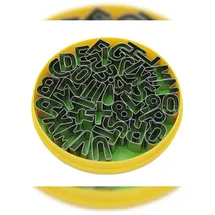 Schneider - Dekor Ausstecher im Satz "Buchstaben und Zahlen", 40-tlg., Höhe: 25 mm, Edelstahl