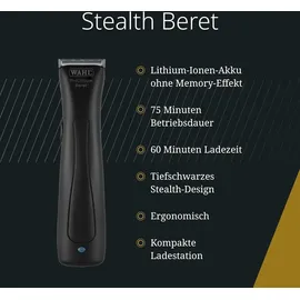 WAHL ProLithium Beret Black Stealth