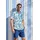 John Devin Shorts JOHN DEVIN "- Bermuda in sommerlichen Farben", Herren, Gr. M, N-Gr, blau (navy), Web, Obermaterial: 97% Baumwolle, 3% Elasthan, unifarben, regular fit kurz, Hosen Shorts, kurze Schlupfhose aus elastischer, gewebter Baumwollqualität, Topseller