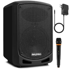 Pyle Audio Pyle PA Musikbox, Partybox, Tragbare Karaoke Maschine mit Mikrofon, Party Lautsprecher mit Bluetooth, Sound Anlage 6,5'' Subwoofer, PA Anlage Kompl...