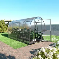 meistro kodas Klasika Slim Gewächshaus verzinkt Transparent HKP 6 mm 8 m2