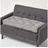 Homescapes Sitzkissen 100 x 48 cm grau 1 St.
