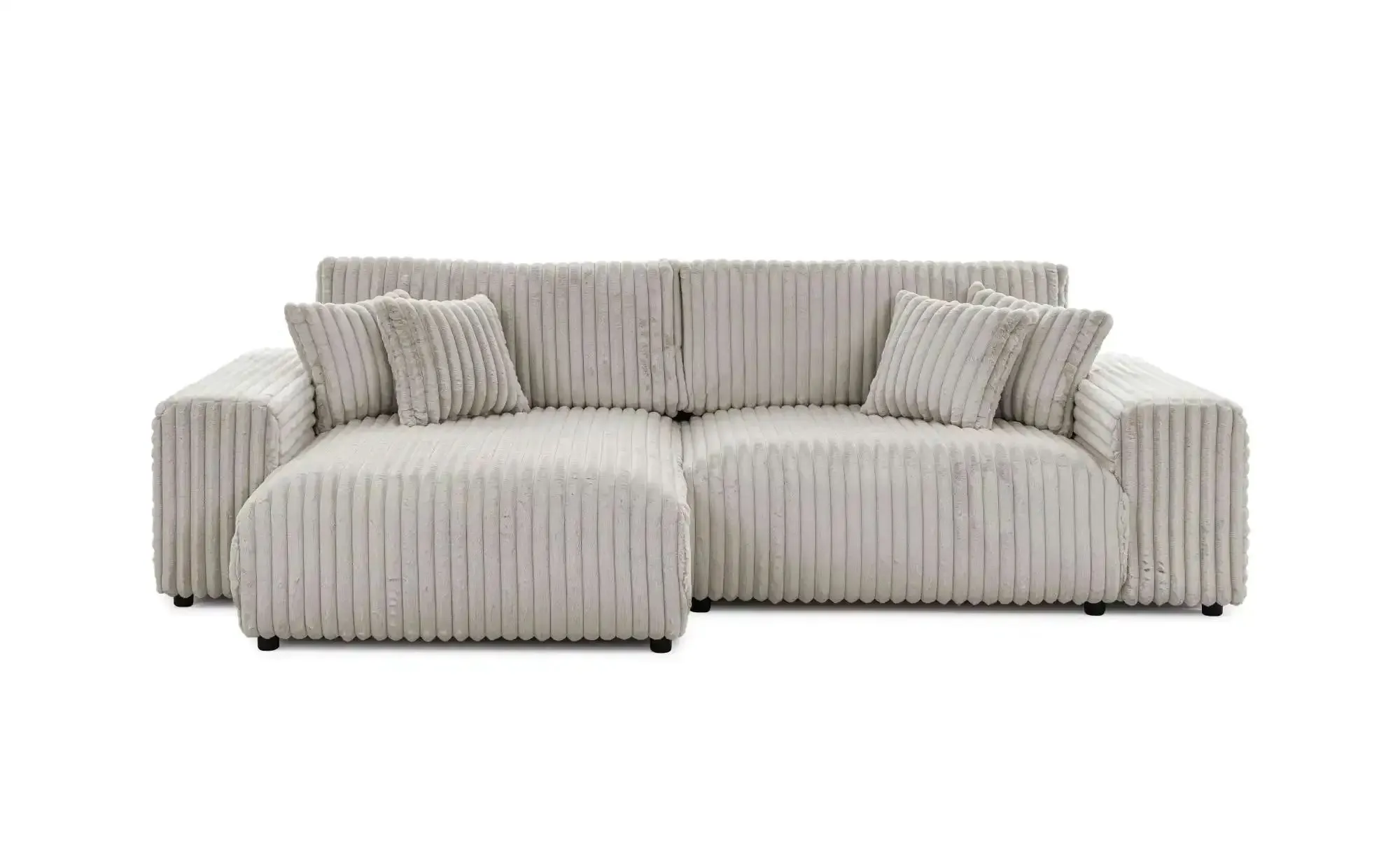 S-STYLE Ecksofa  Mollis ¦ grau ¦ Maße (cm): B: 255 H: 77