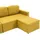 vidaXL Modulares 3-Sitzer-Schlafsofa Gelb Stoff