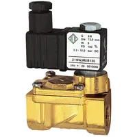 Riegler 2/2-MV,MS,NC,vorge.,24V DC,5W,FKM,G3/8,PN0,2-12bar