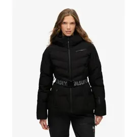 Superdry Luxe Belted Padded Damen. Kapuzenjacke schwarz (L),