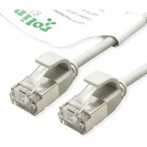ROLINE GREEN 21443303 - Cat.6a slim, grau, 1 m
