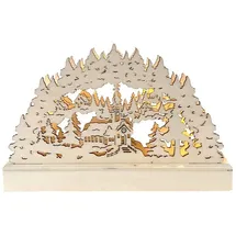 Hti-Living Leuchtbogen Verschneite Kirche