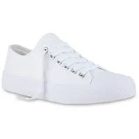 Stiefelparadies Herren Sneaker Low in Weiss