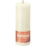 Bolsius Rustik Stumpenkerze 19 x 6,8 cm weiche perle