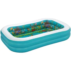 Bestway Family Pool 3D Abenteuer, PVC, 175 x 262 x 51 cm, inkl. 2x 3D-Brillen und Reparaturflicken, 778 L