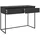 Selsey Schreibtisch Computertisch Bürotisch Mit 2 Schubladen Metallrahmen 120 x 50 x 80 cm Schwarz Mit Schwarzen Beinen