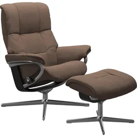 Stressless Mayfair mit Cross Base Rohleder 83 x 102 x 74 cm dark beige q2 faron