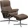 Stressless Mayfair mit Cross Base Rohleder 83 x 102 x 74 cm dark beige q2 faron