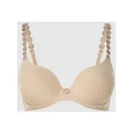 Marie Jo Tom unterlegter BH in unifarbenem Design, Beige, 75A,