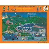 Gerstenberg Verlag Wimmel-Rahmenpuzzle Nacht Motiv Stadtpark