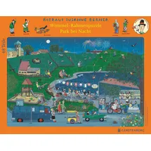 Gerstenberg Verlag Wimmel-Rahmenpuzzle Nacht Motiv Stadtpark