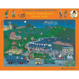 Gerstenberg Verlag Wimmel-Rahmenpuzzle Nacht Motiv Stadtpark