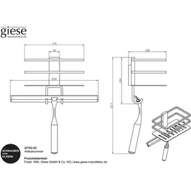 Giese Piano Duschkorb 30762-02,