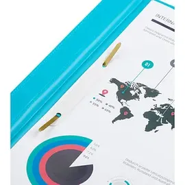 Brunnen Schnellhefter türkis DIN A4 überbreit, 1 St.