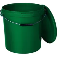 Benbow Eimer mit Deckel 20l Grün - lebensmittelecht, stabil,