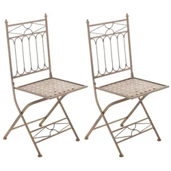 CLP 2er Set Klappstuhl Asina antik braun