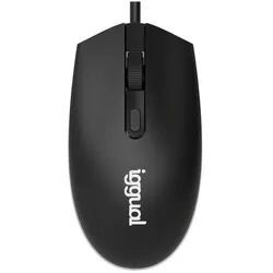 Iggual Optische Maus Com-Led-1600Dpi Schwarz