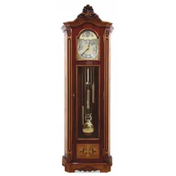 Casa Padrino Luxus Barock Standuhr Braun / Naturfarben H. 205 cm - Barock Möbel