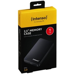Intenso HDD externe Festplatte Memory Case 2,5 Zoll 1TB USB 3.0 schwarz externe HDD-Festplatte