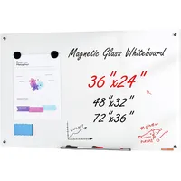 Vevor Magnetisches Glas-Whiteboard, Wandtafel Trocken Abwischbare Tafel 90 x