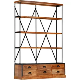 vidaXL Bücherregal 4 Ebenen 122 x 36 x 181 cm Braun