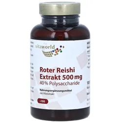 Roter Reishi Extrakt 500 mg 40% Polysacc 100 St