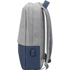 RivaCase® Rivacase 7567 Grau / Dunkelblau Notebookrucksack bis 17,3"
