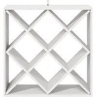 vidaXL Weinregal 62 x 25 x 62 cm Weiß