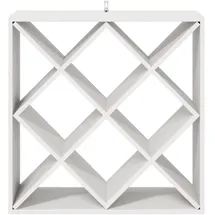 vidaXL Weinregal 62 x 25 x 62 cm Weiß