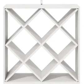 vidaXL Weinregal 62 x 25 x 62 cm Weiß