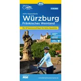 BVA BikeMedia GmbH ADFC-Regionalkarte Würzburg Fränkisches Weinland, 1:75.000, mit Tagestourenvorschlägen, reiß- und wetterfest, E-Bike-geeignet, GPS-Tracks Download