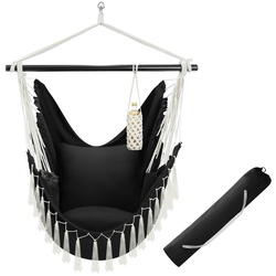 TECTAKE Hängesessel Malika, Boho-Style, Belastbarkeit 150kg