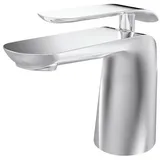 Creavit Waschtischarmatur BL1502 (einzel, 1-St., Einzel) Creavit Bloom Waschtischarmatur Wasserhahn Chrom silberfarben