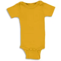 Engel Baby/Kinder Body Kurzarm Bio-Schurwolle/Seide Safran Gr. 50/56