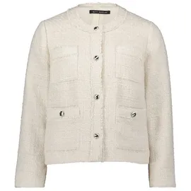 Betty Barclay Damen Blazer-Jacke mit Fransen 42, beige - 42