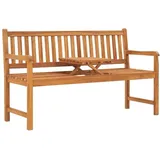3-sitzer Gartenbank Mit Tisch 150 Cm Massivholz Teak Vidaxl