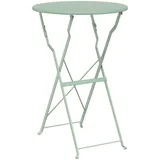 vidaXL Faltbarer Gartentisch Hellmint Ø50x71 cm Stahl
