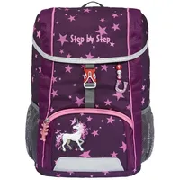 Step by Step Rucksack-Set Kid „Unicorn Nuala“, mit Sitzkissen, ergonomischer Mini-Ranzen mit höhenverstellbarem Brustgurt, für Kindergarten, Vorschule und Freizeit, 13 l, lila-rosa