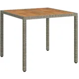 vidaXL Gartentisch 90 x 90 x 75 cm Grau