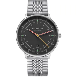 Sternglas S01-HH39-ME08 Herrenarmbanduhr Quarz Hamburg neugraphit Metallband