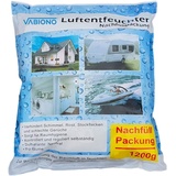 VABIONO Luftentfeuchter Nachfüllpack 1,2kg Vliesbeutel Granulat für Raumentfeuchter zum Nachfüllen (18 x 1,2kg Nachfüller-Granulat)