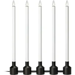 MARKSLÖJD Philippa Adventskerzenhalter 5L Schwarz / Weiß