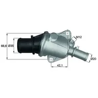 Mahle Thermostat, Kühlmittel [Hersteller-Nr. TI10588] für Fiat: Lancia